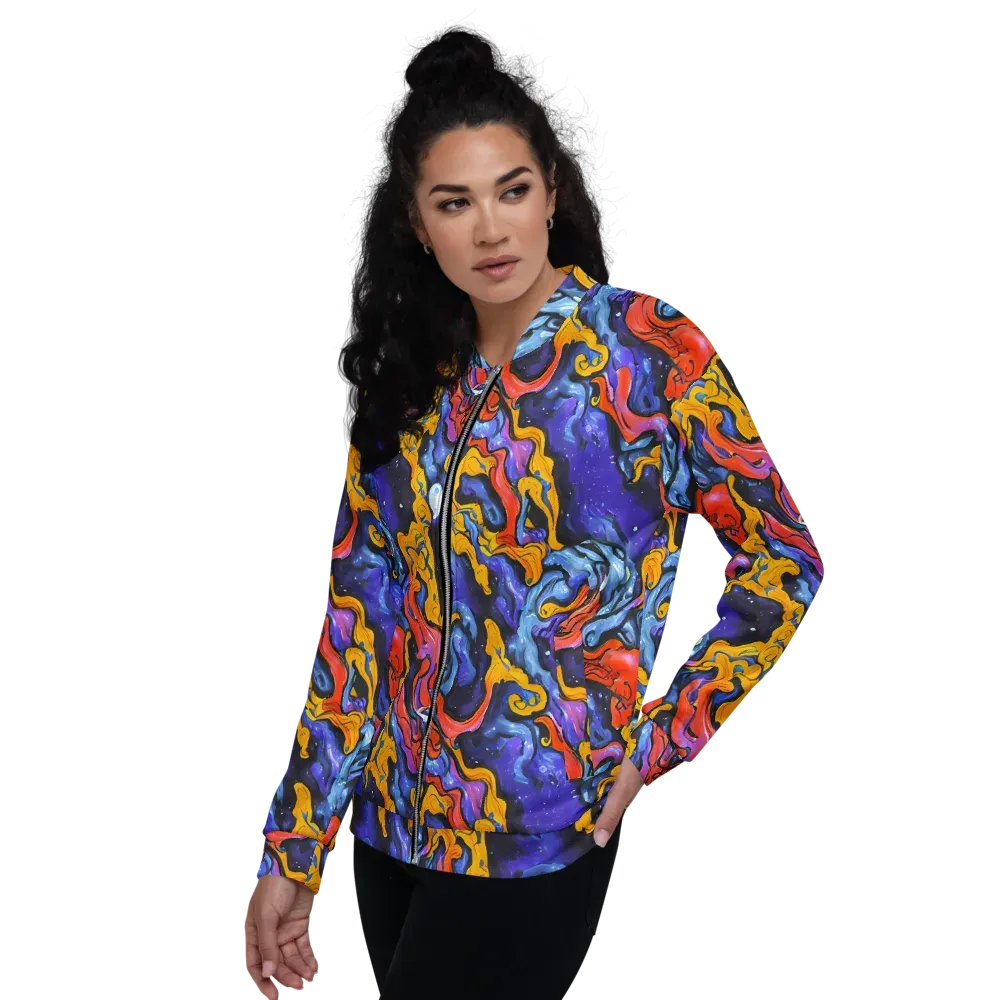 Midnight Mambo on Bomber Jacket — Left