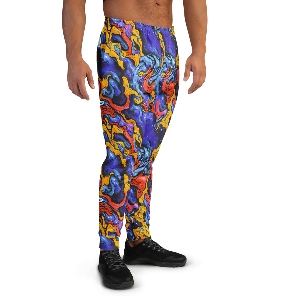 Midnight Mambo on Men's Joggers — Right