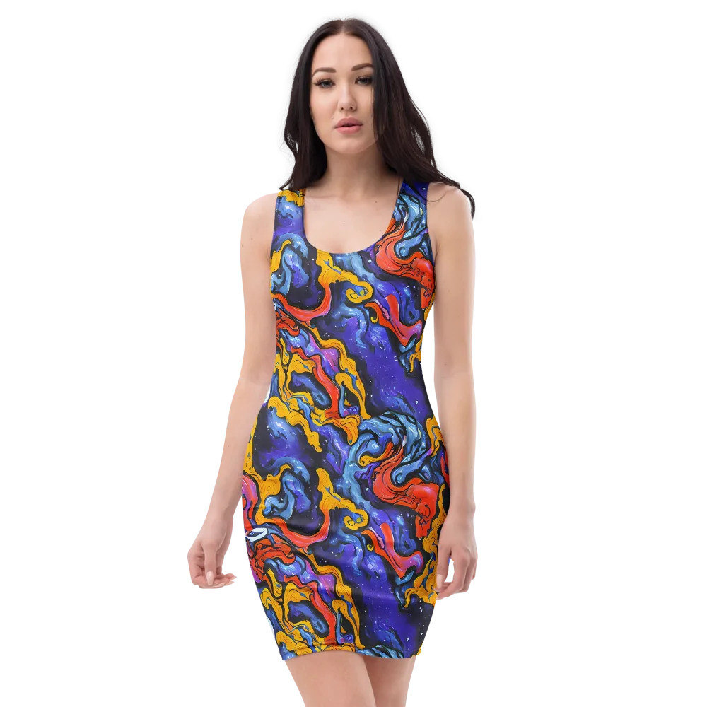 Midnight Mambo on Bodycon Dress — Front