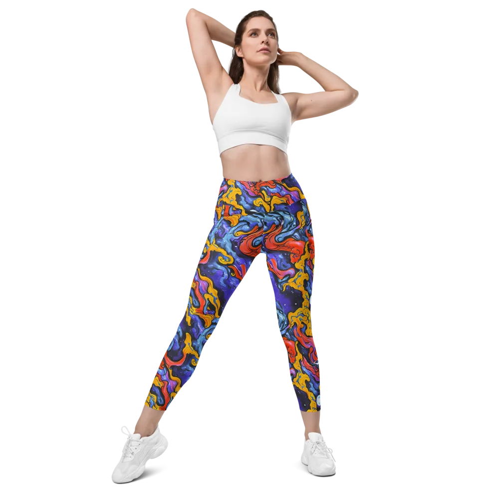 Midnight Mambo on Leggings with Pockets — Front