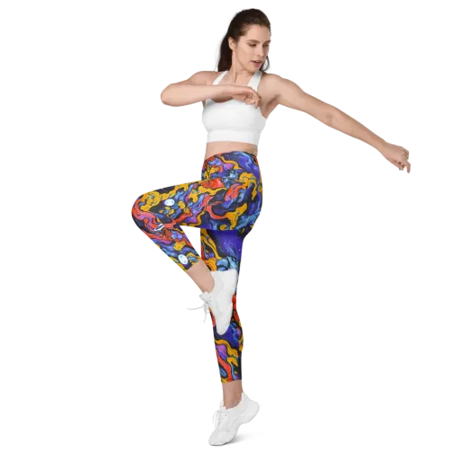 Midnight Mambo on a Leggings with Pockets