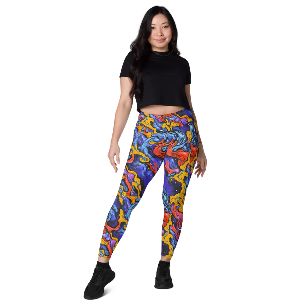 Midnight Mambo on Leggings with Pockets — Front
