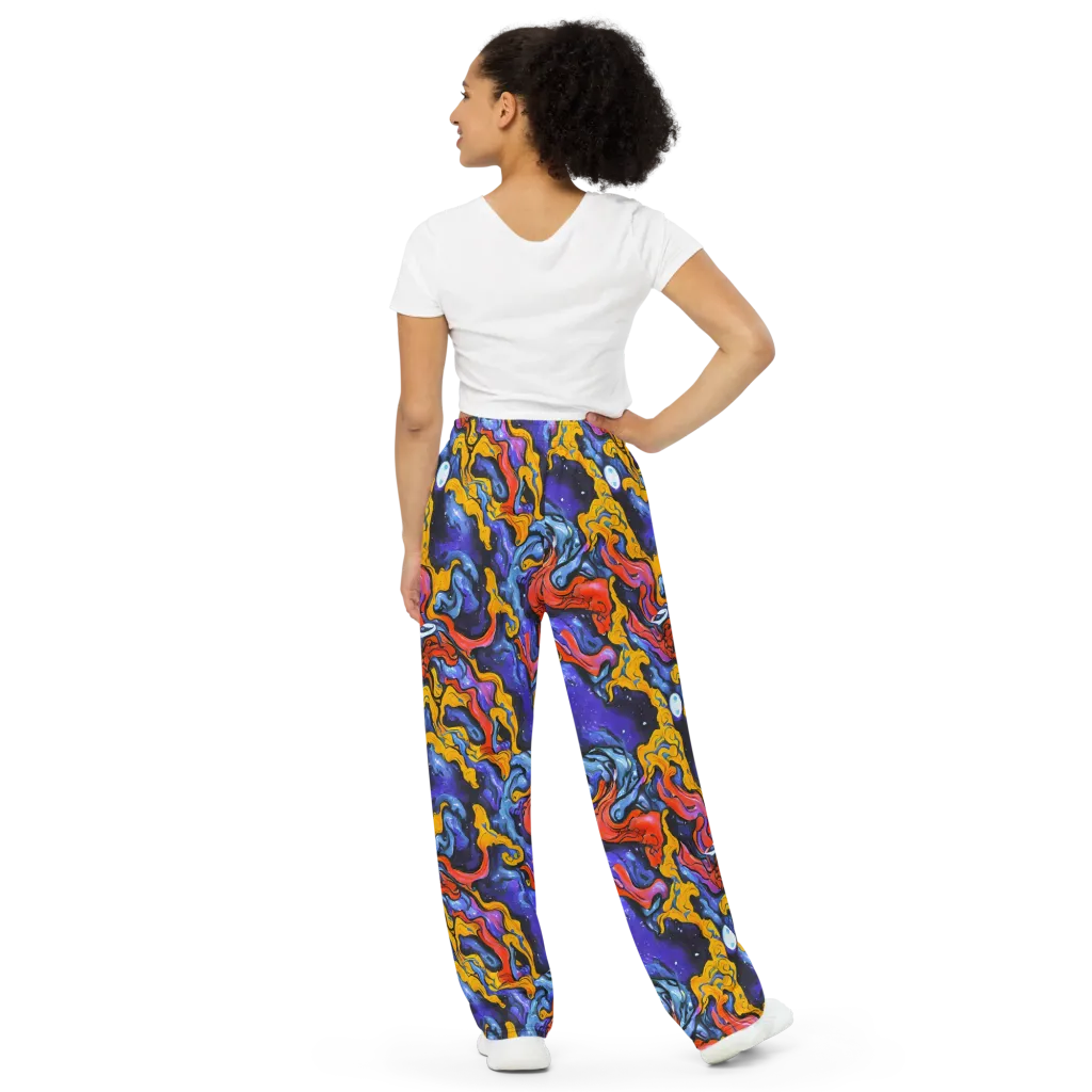 Midnight Mambo on Wide-Leg Pants — Back