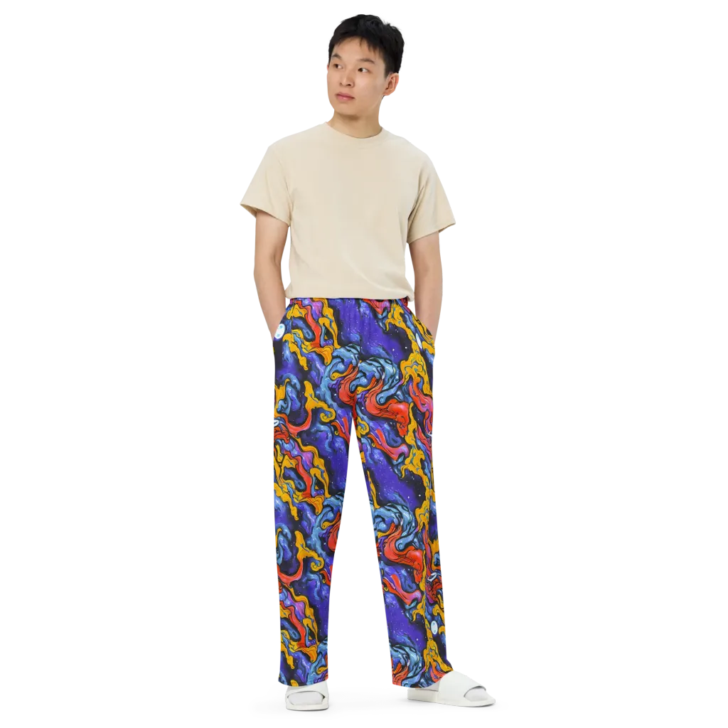 Midnight Mambo on Wide-Leg Pants — Front