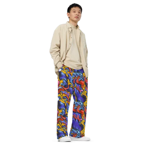 Midnight Mambo on a Wide-Leg Pants