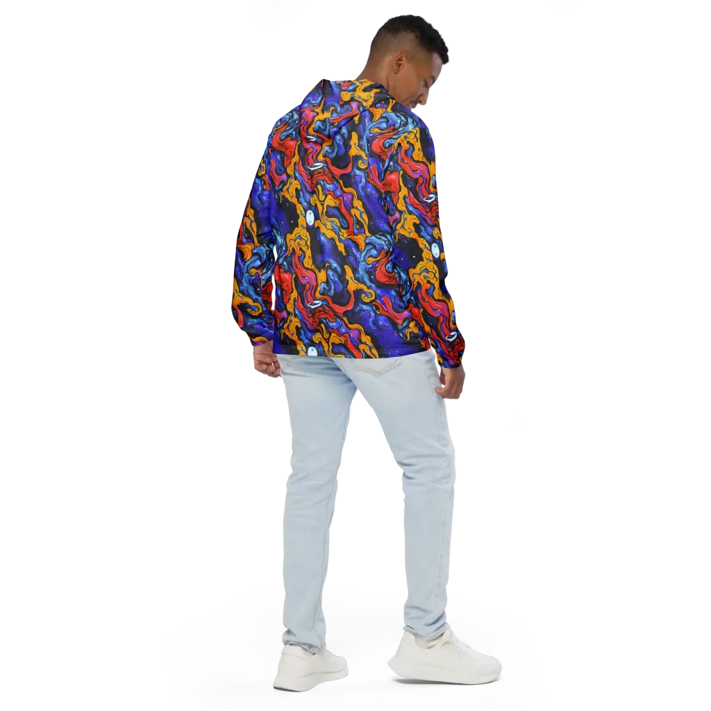 Midnight Mambo on Men's Windbreaker — Back
