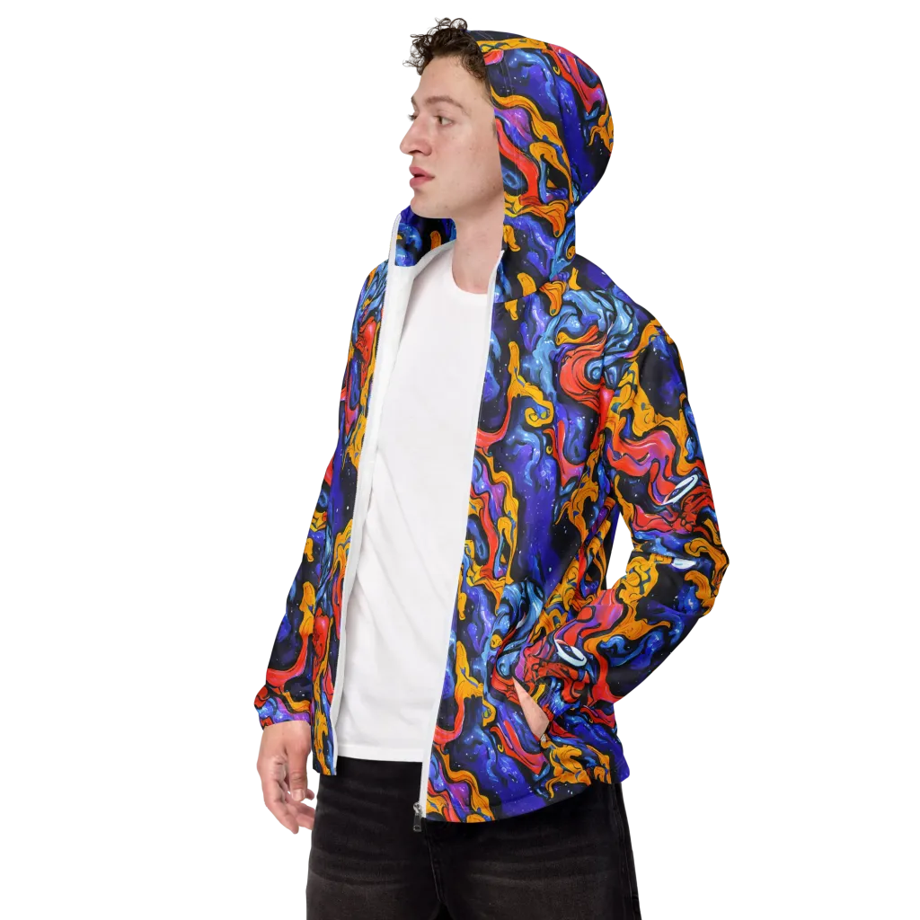 Midnight Mambo on Men's Windbreaker — Left Front