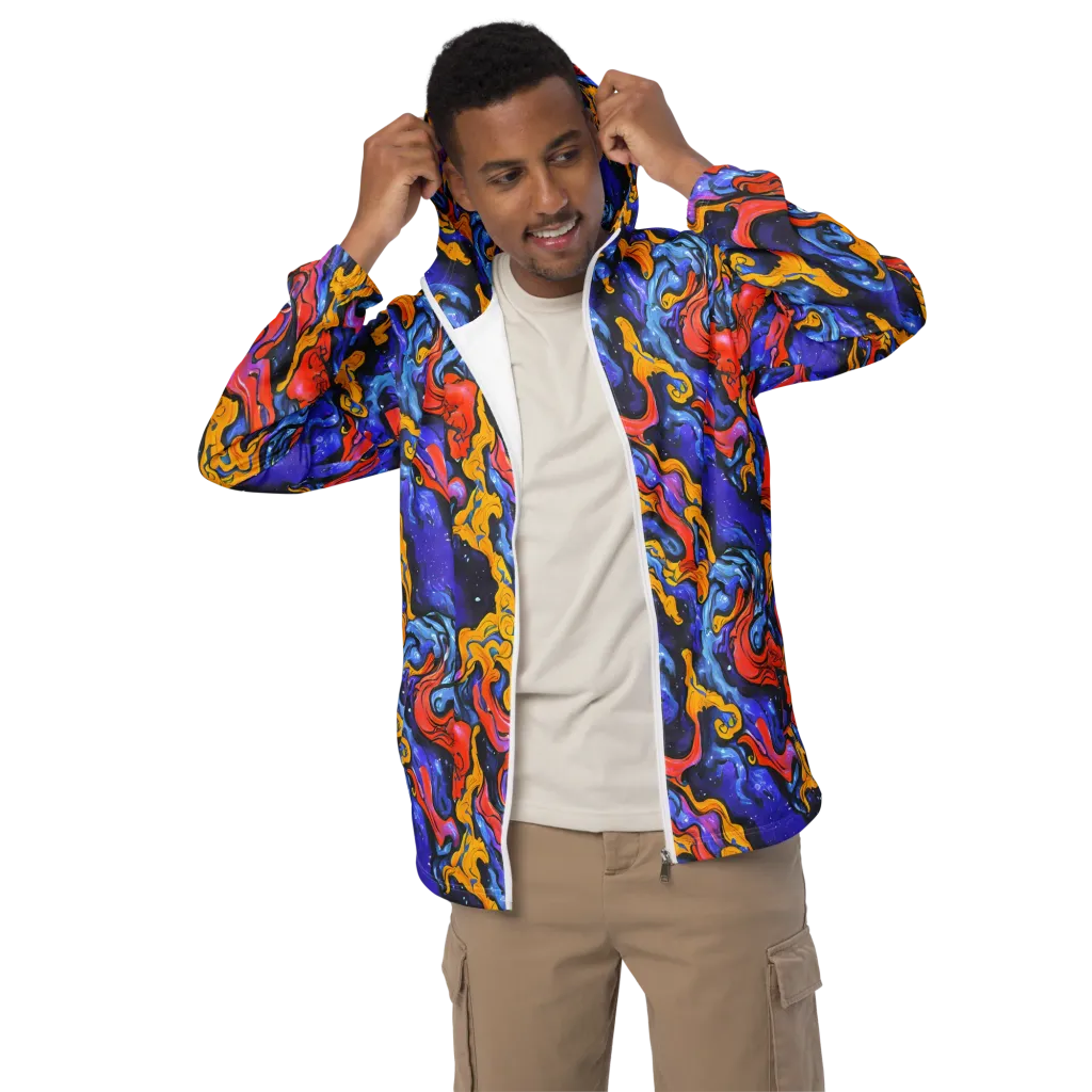 Midnight Mambo on Men's Windbreaker — Front