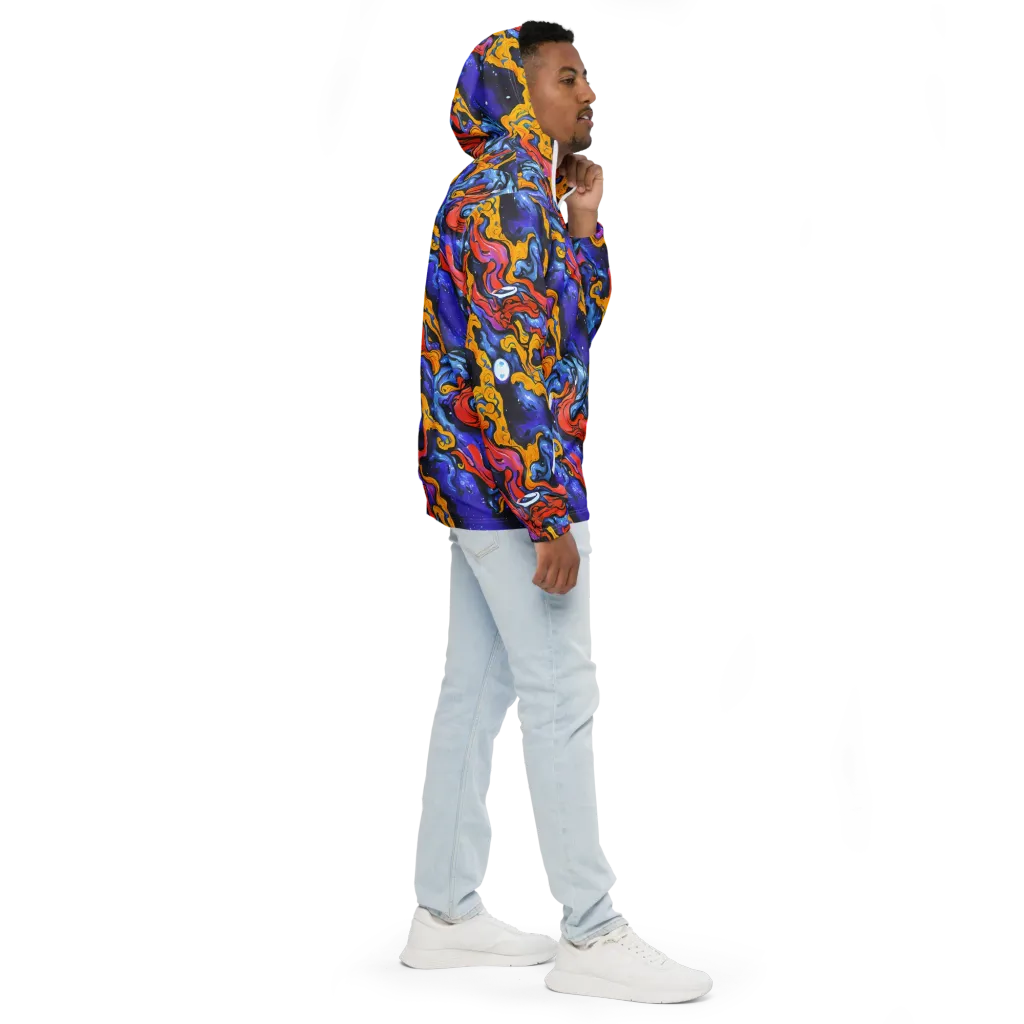 Midnight Mambo on Men's Windbreaker — Right