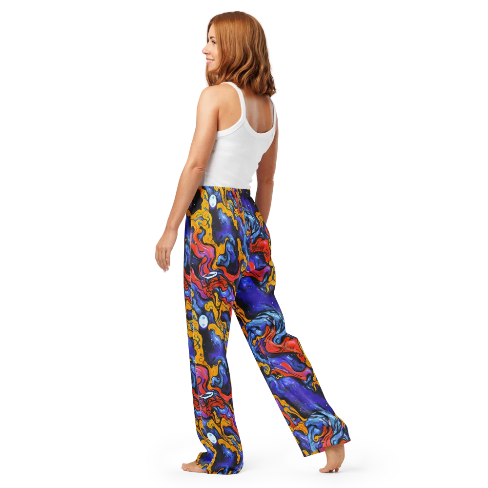 Midnight Mambo on Women's Pajama Pants — Back
