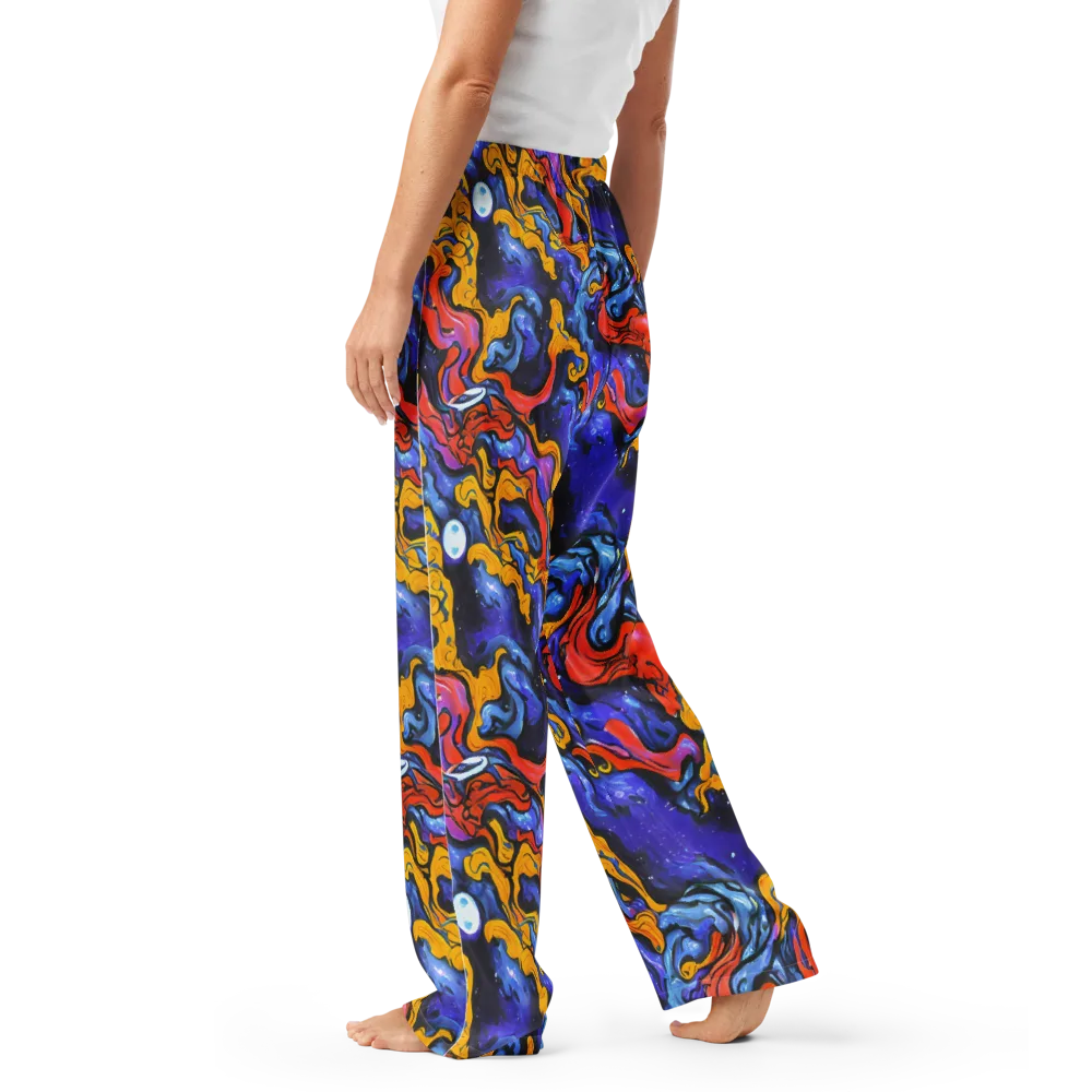 Midnight Mambo on Women's Pajama Pants — Left