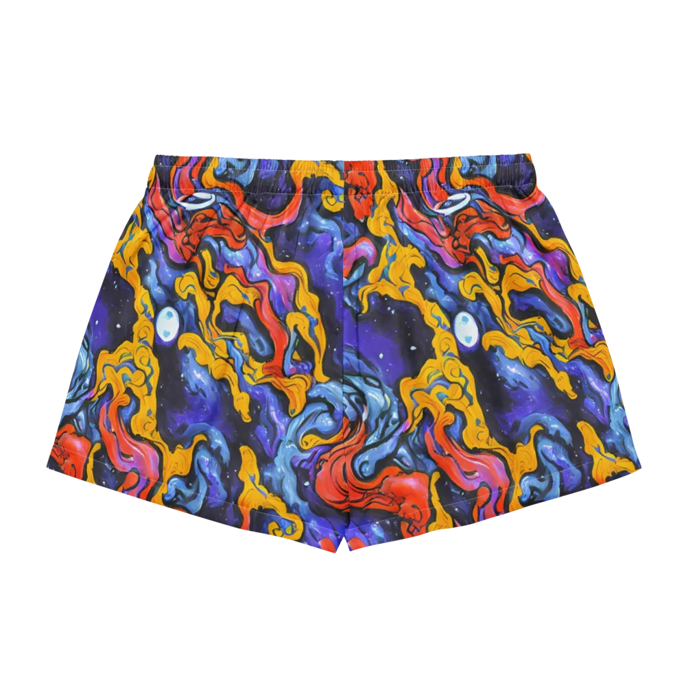 Midnight Mambo on Women's Pajama Shorts — Back
