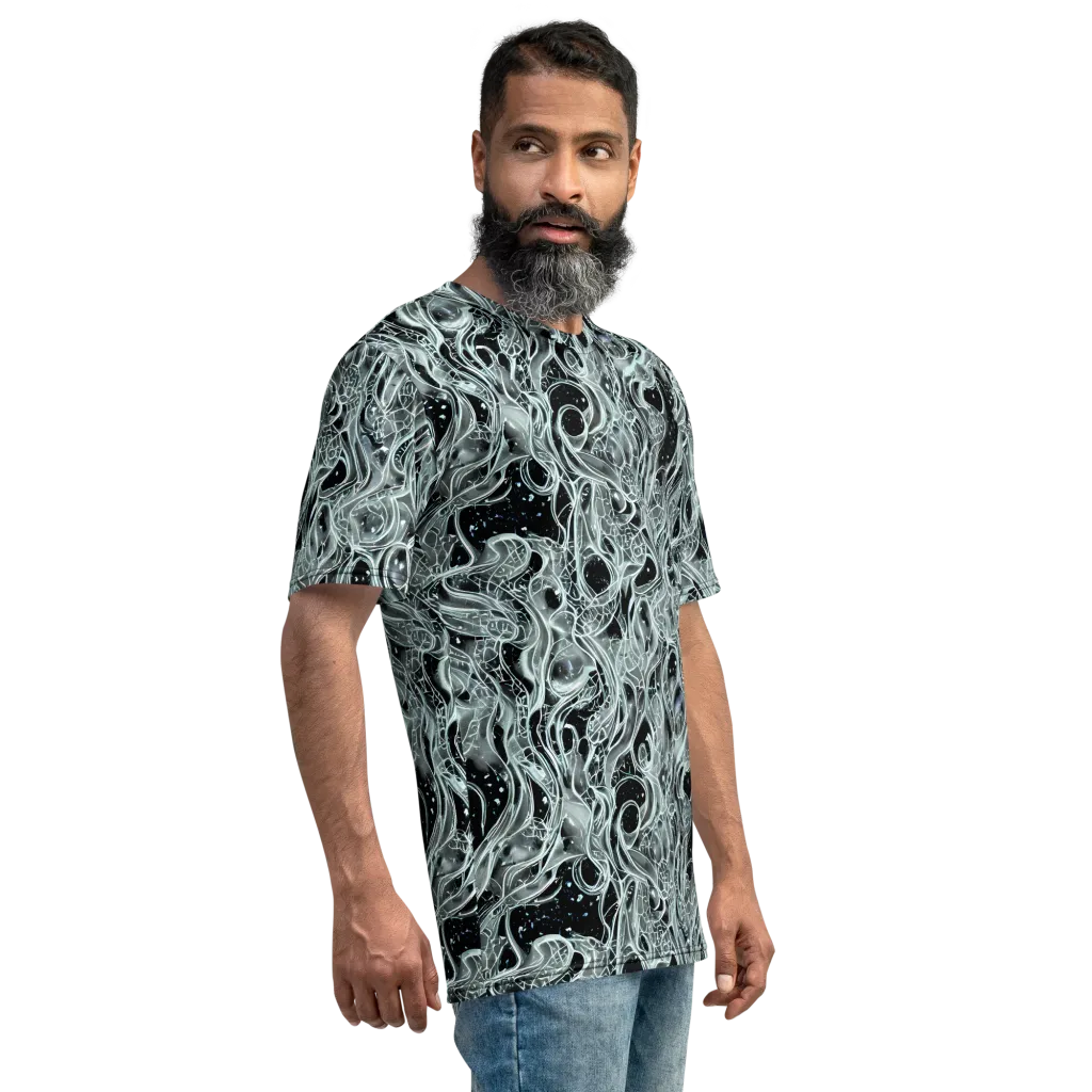 Void Cascade on Men's Crew Neck T-Shirt — Right