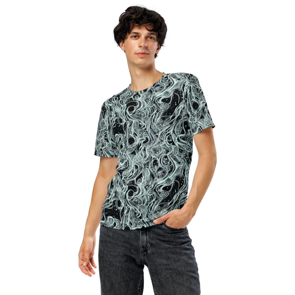Void Cascade on Men's Crew Neck T-Shirt — Front