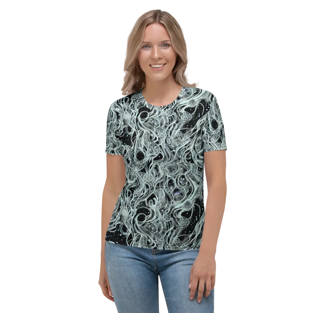 Void Cascade on Women's Crew Neck T-Shirt — Front