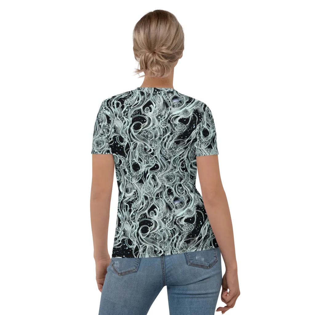 Void Cascade on Women's Crew Neck T-Shirt — Back