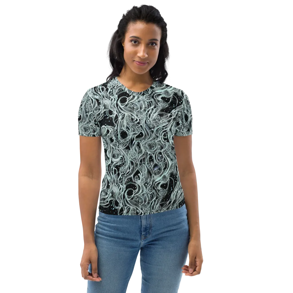 Void Cascade on Women's Crew Neck T-Shirt — Front