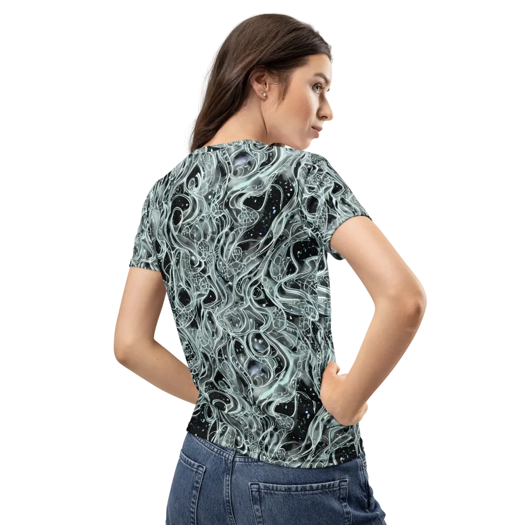 Void Cascade on Women's Crew Neck T-Shirt — Back