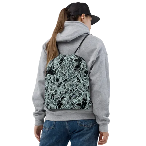 Void Cascade on a Drawstring Bag