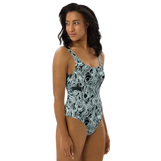 Void Cascade on a One-Piece Swimsuit