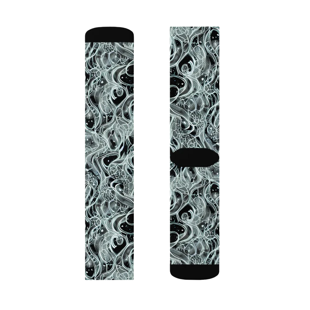Void Cascade on Socks — Left Sock