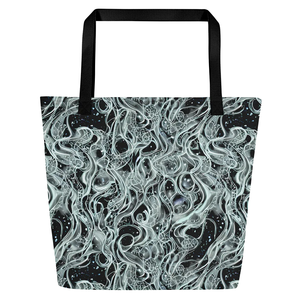 Void Cascade on Large Tote Bag W/ Pocket — Front