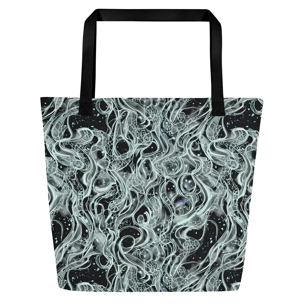 Void Cascade on Large Tote Bag W/ Pocket — Front