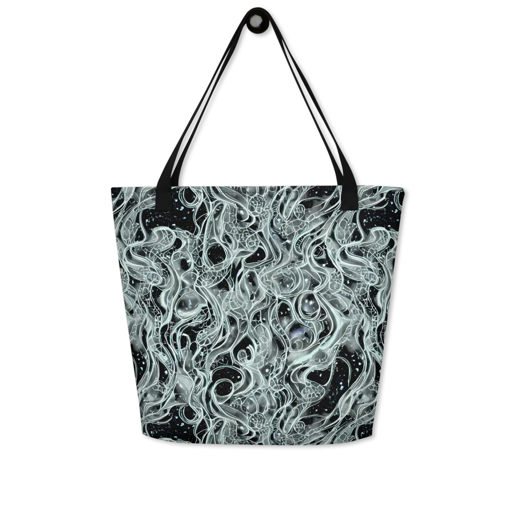 Void Cascade on Large Tote Bag W/ Pocket — Front