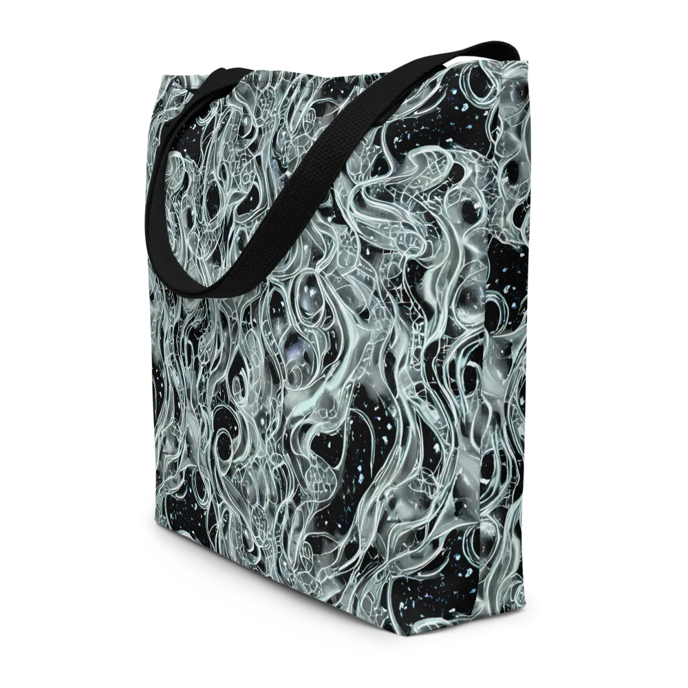 Void Cascade on Large Tote Bag W/ Pocket — Front
