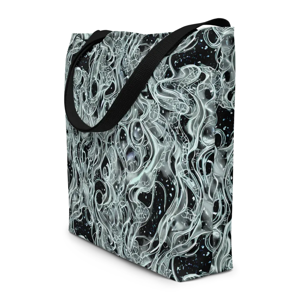 Void Cascade on Large Tote Bag W/ Pocket — Front