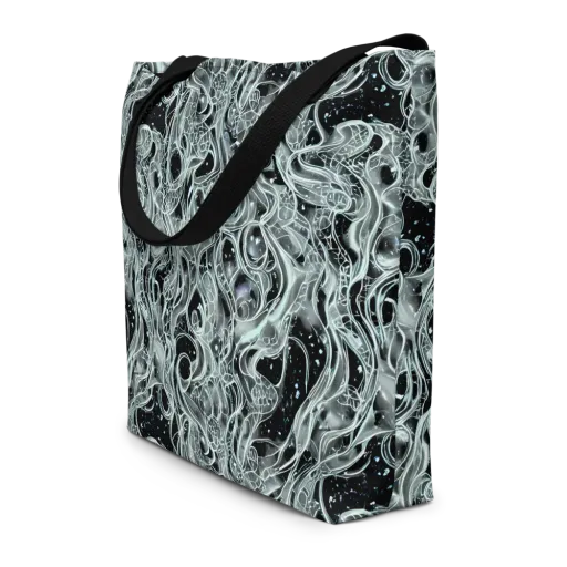 Void Cascade on a Large Tote Bag W/ Pocket