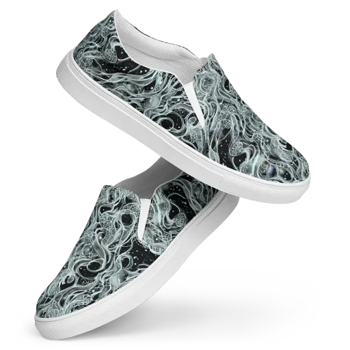 Void Cascade on a Women's Slip-On Canvas Shoes