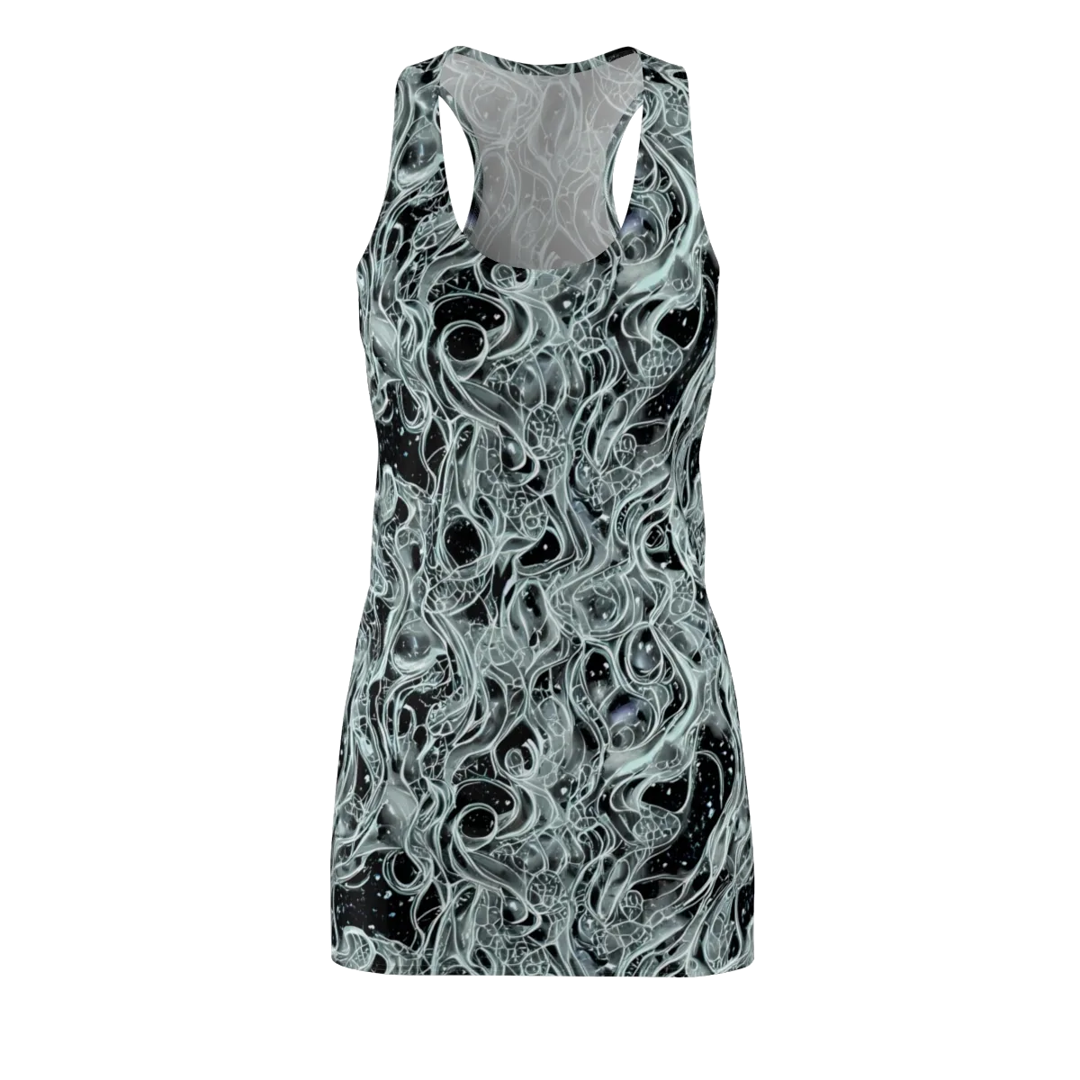 Void Cascade on Racerback Dress — Front
