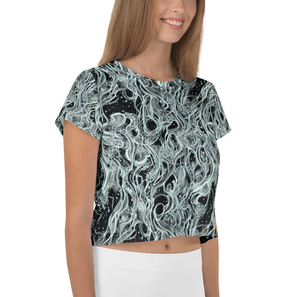 Void Cascade on Crop Tee — Right