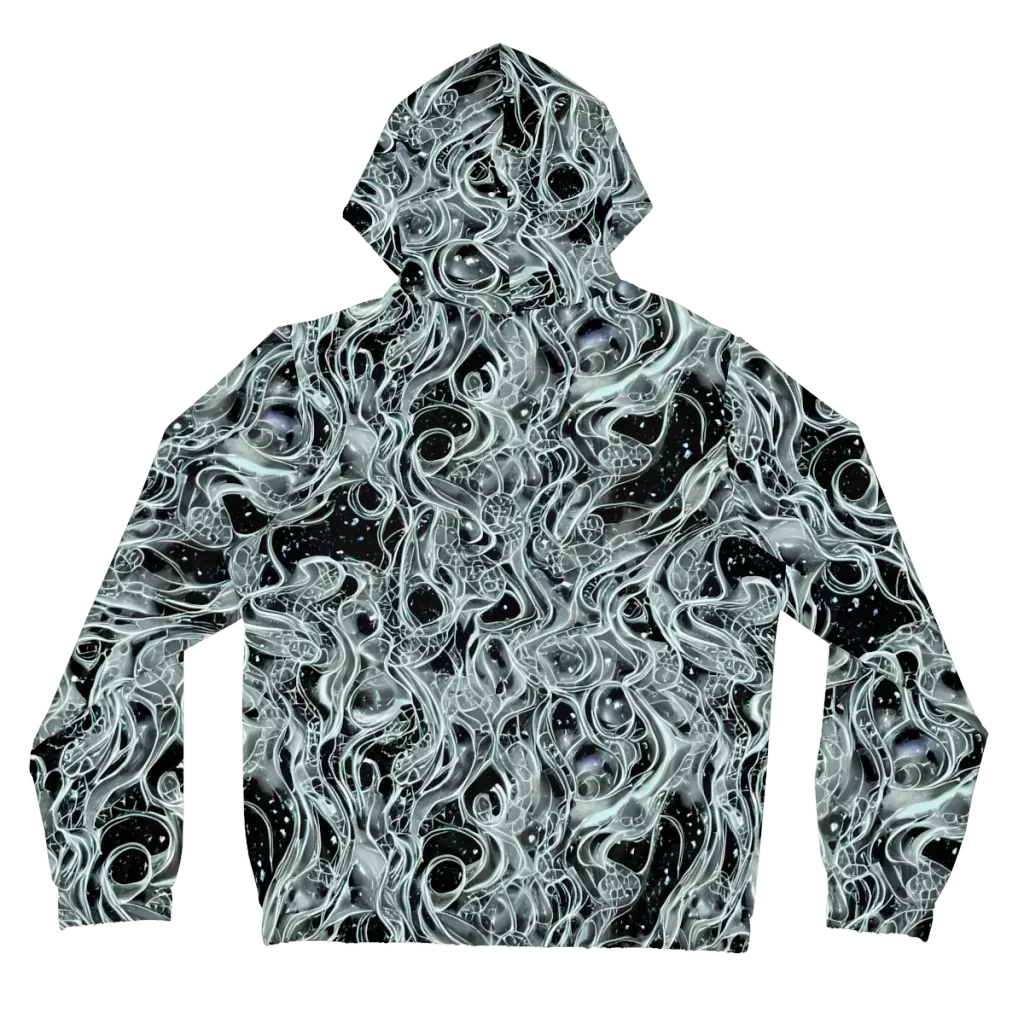 Void Cascade on Women's Full-Zip Hoodie — Back