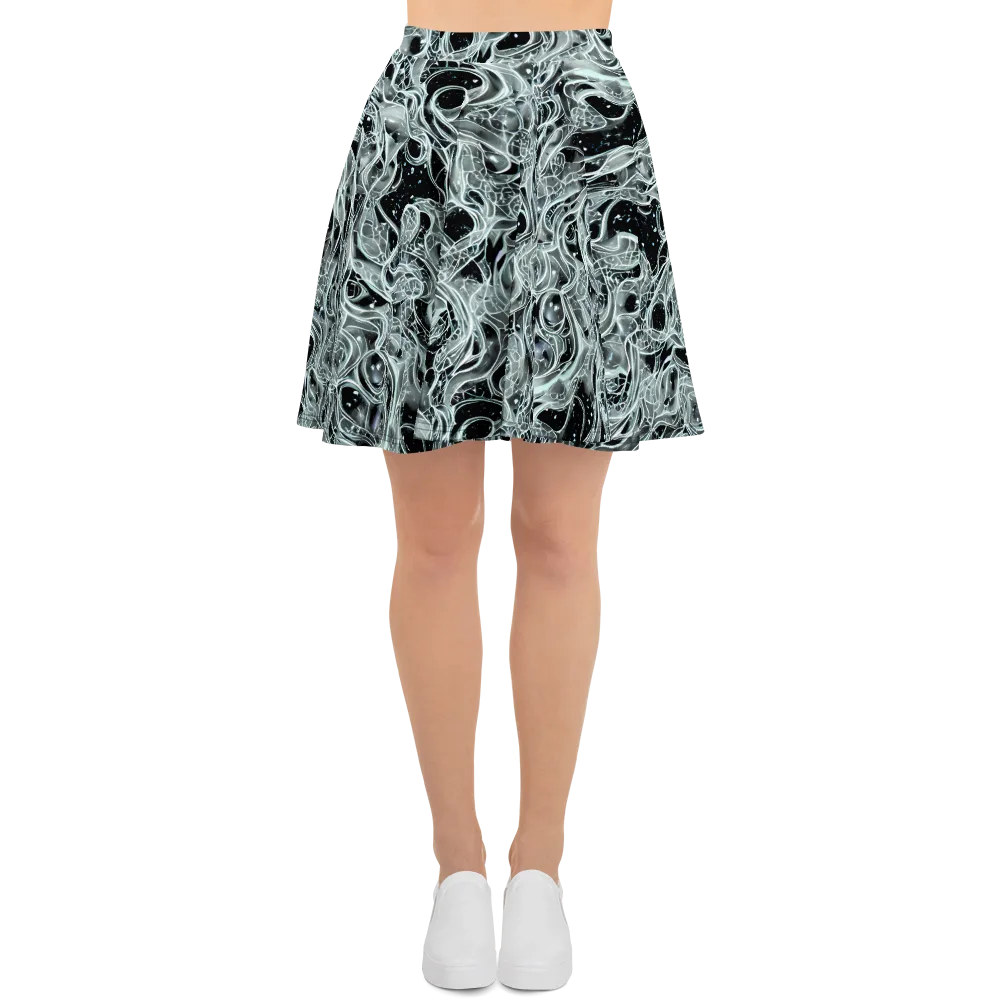 Void Cascade on Skater Skirt — Front