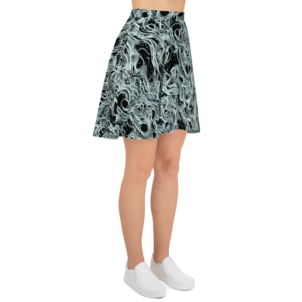 Void Cascade on Skater Skirt — Right