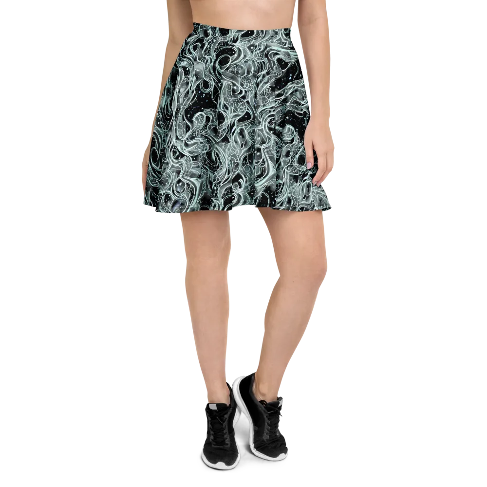 Void Cascade on Skater Skirt — Front