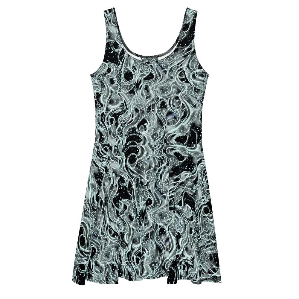 Void Cascade on Skater Dress — Front