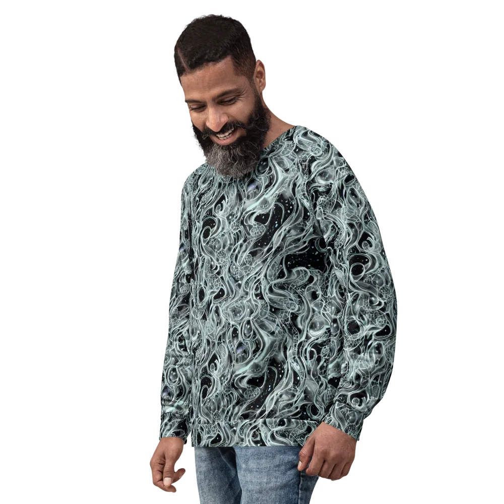 Void Cascade on Sweatshirt — Left Front