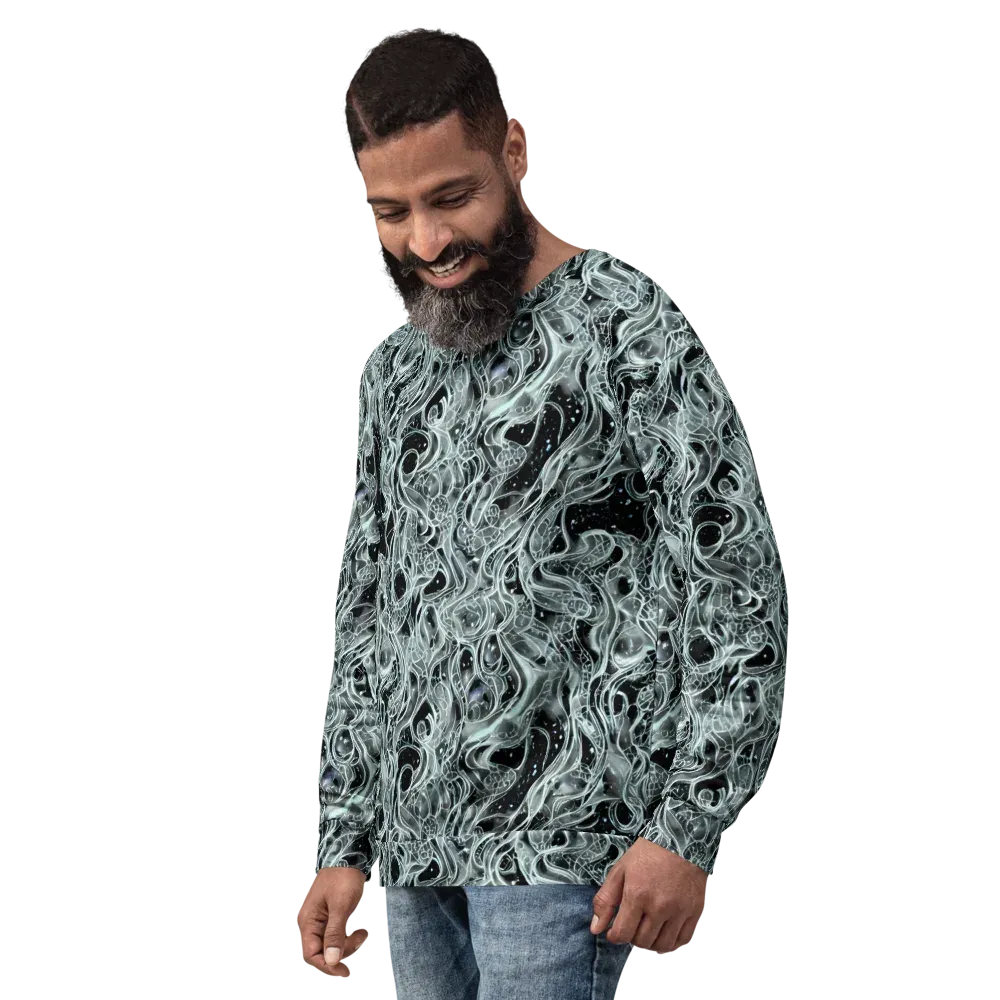 Void Cascade on Sweatshirt — Left Front