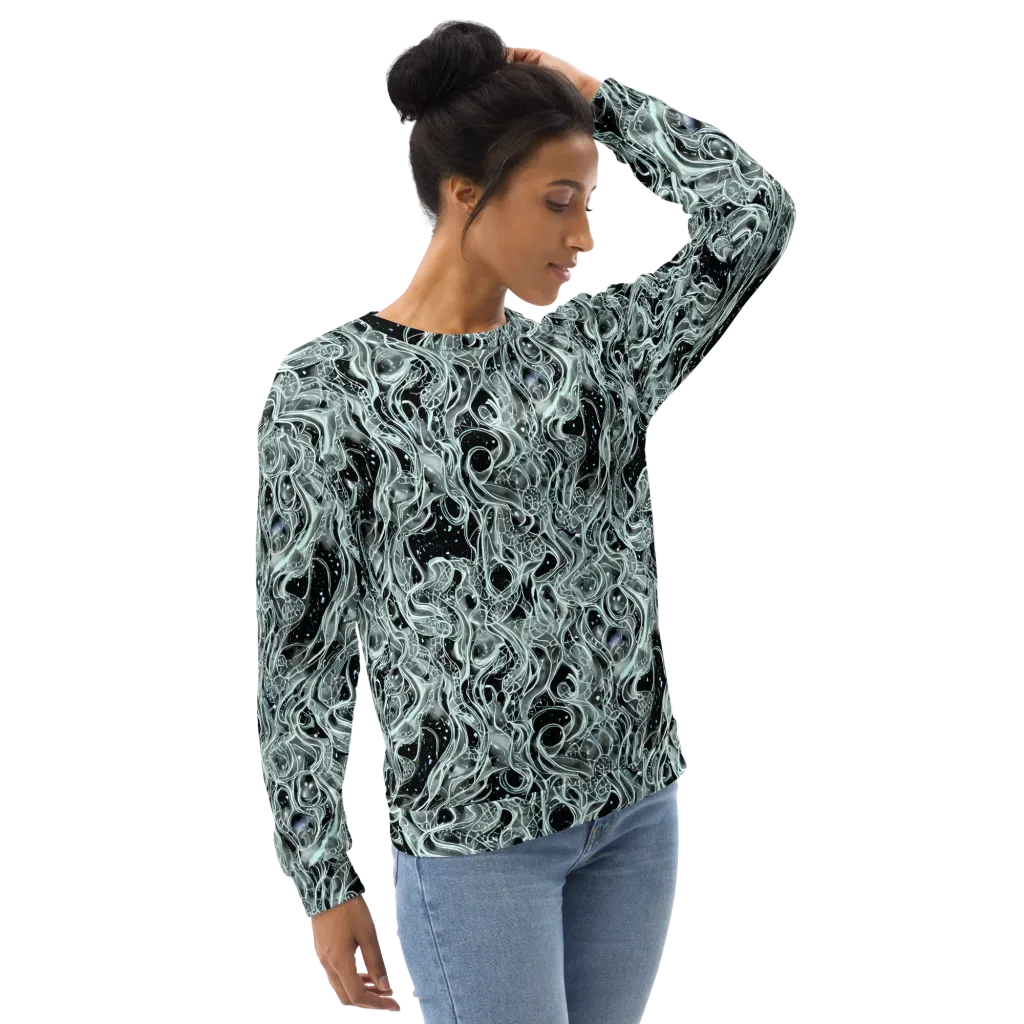 Void Cascade on Sweatshirt — Right Front