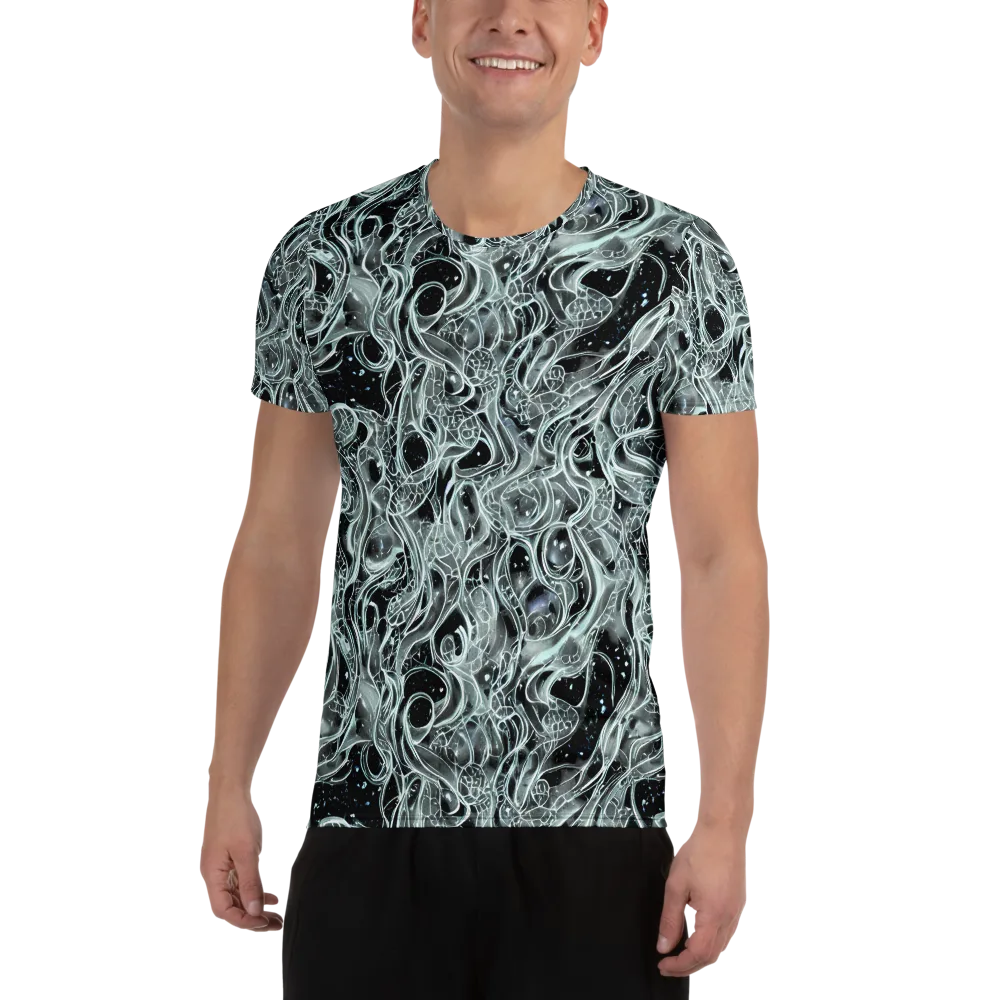 Void Cascade on Men's Athletic T-Shirt — Front