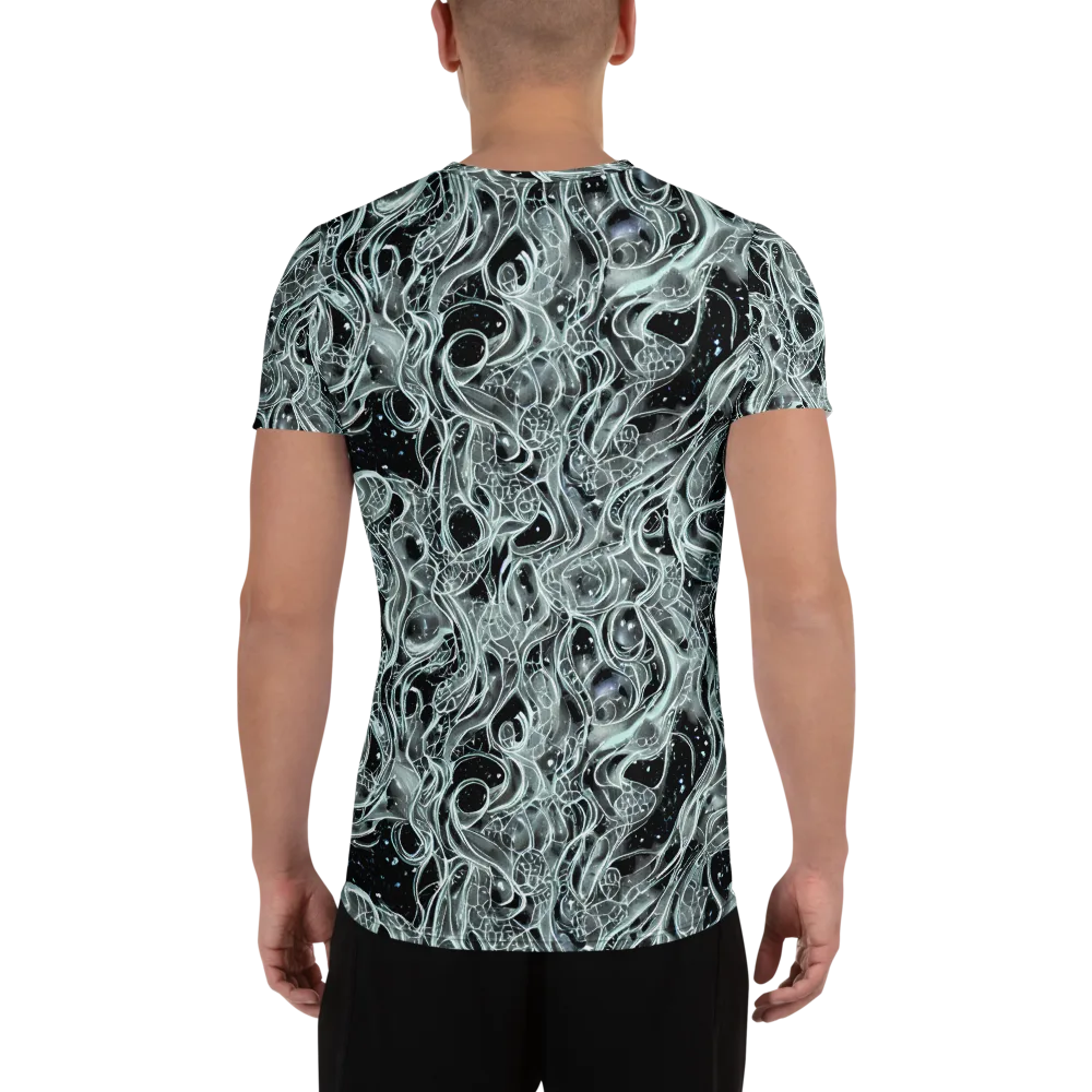 Void Cascade on Men's Athletic T-Shirt — Back