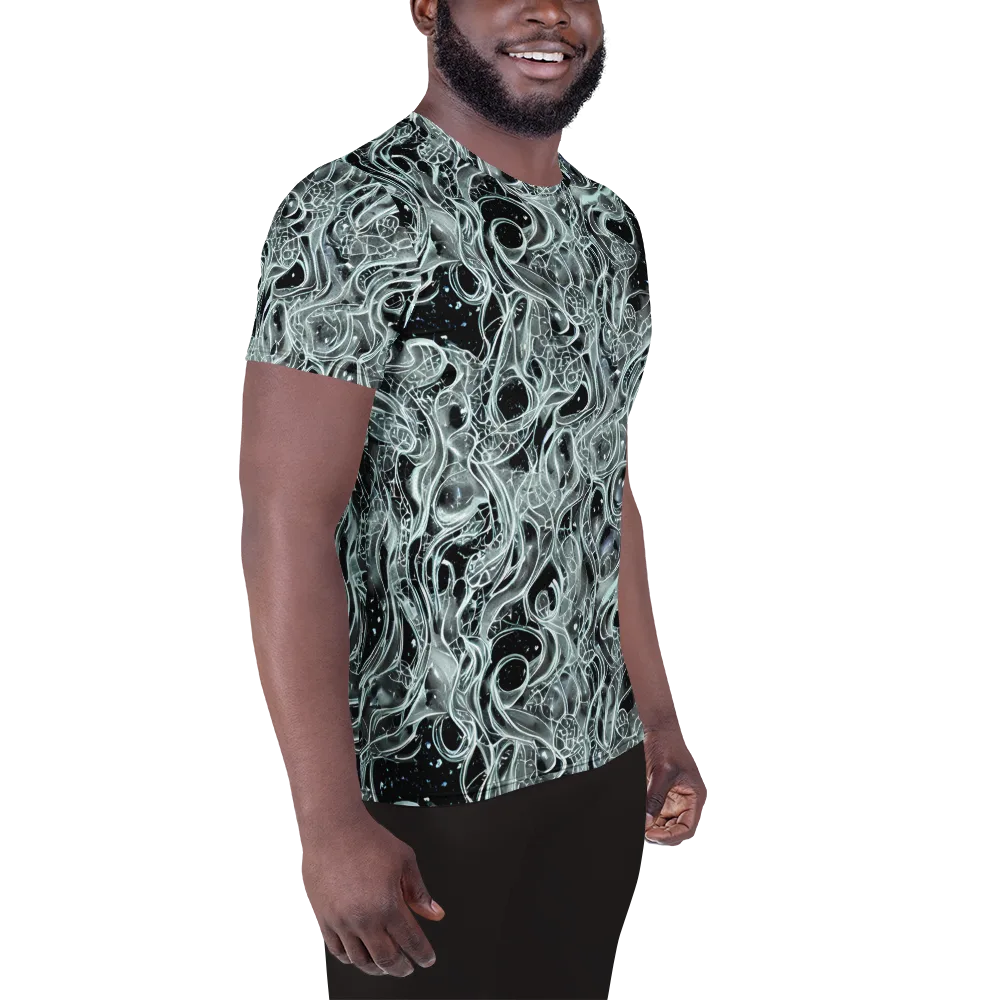 Void Cascade on Men's Athletic T-Shirt — Right