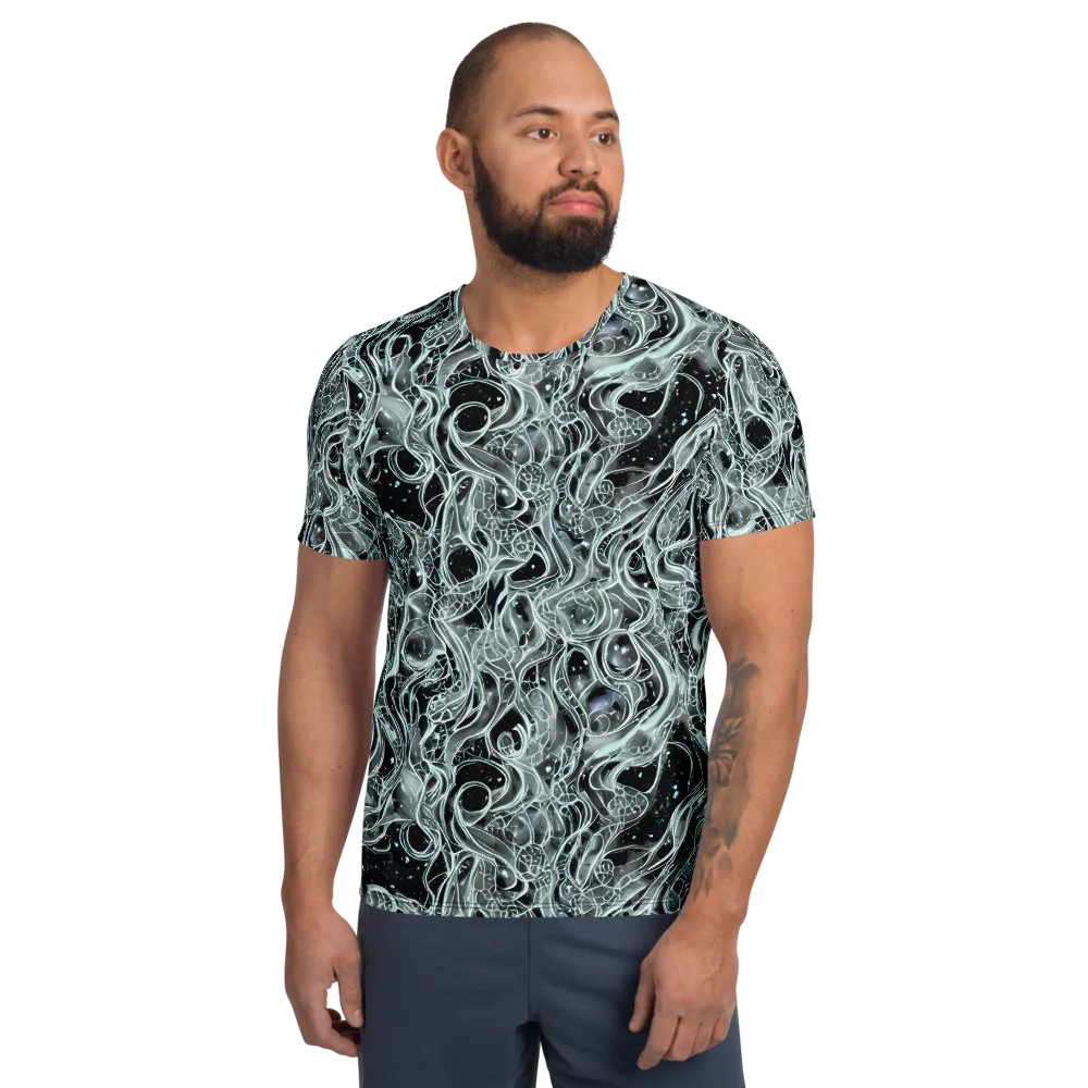 Void Cascade on Men's Athletic T-Shirt — Front
