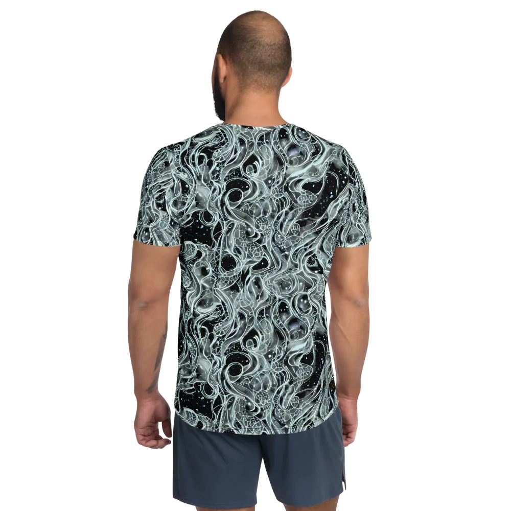 Void Cascade on Men's Athletic T-Shirt — Back