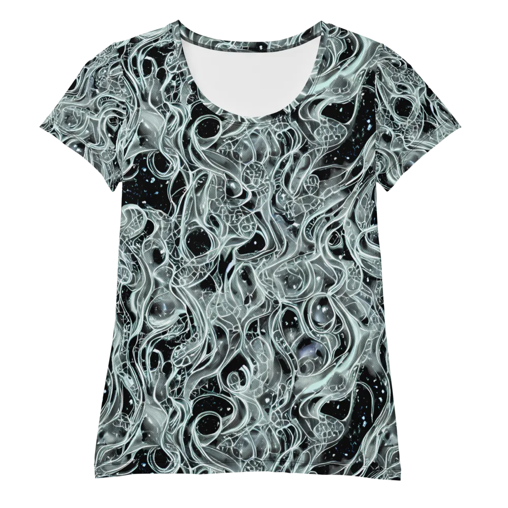 Void Cascade on Women's Athletic T-Shirt — Front