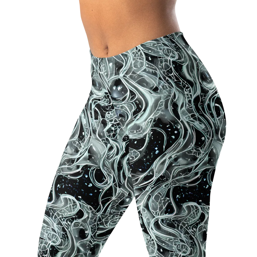 Void Cascade on Leggings — Left Front