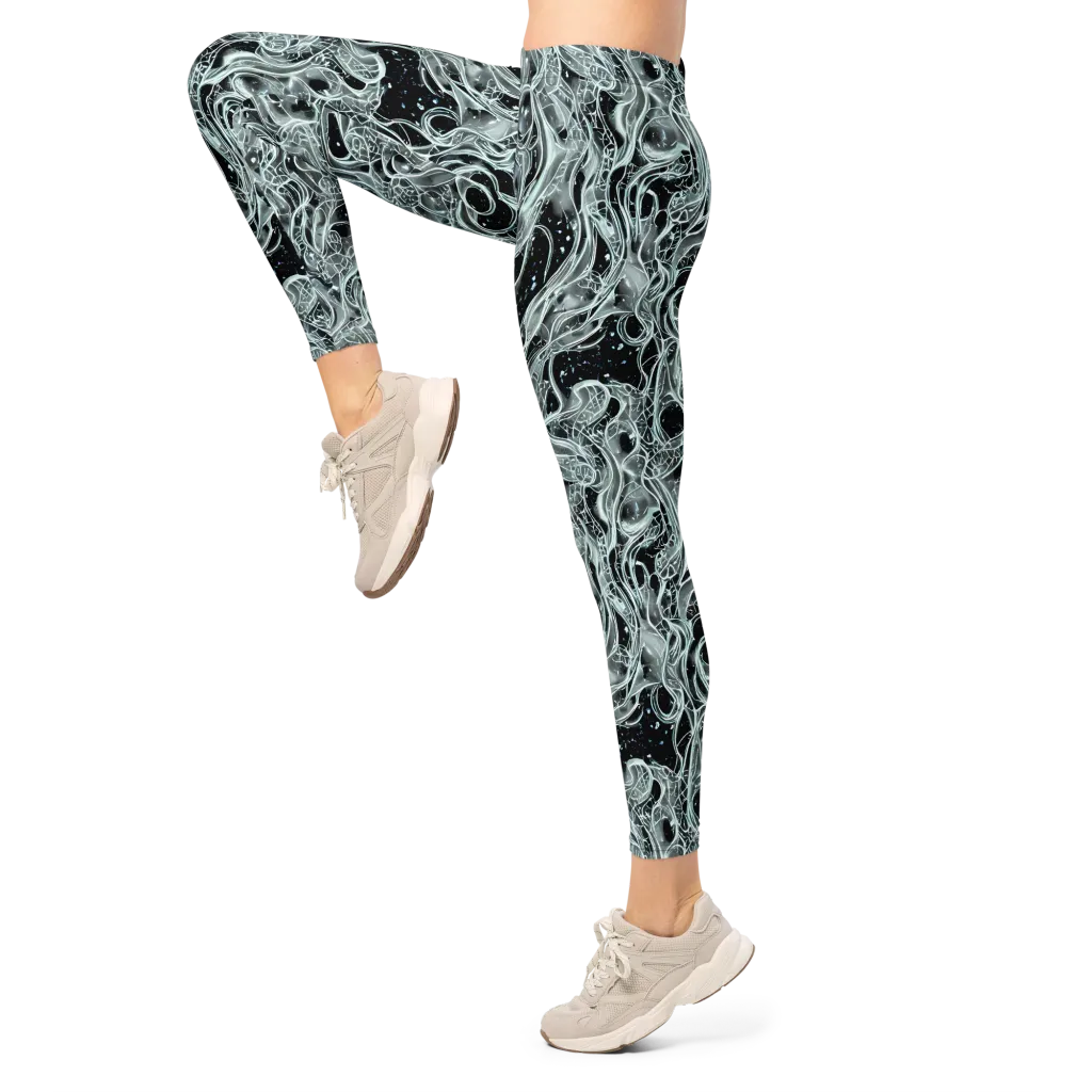 Void Cascade on Leggings — Left